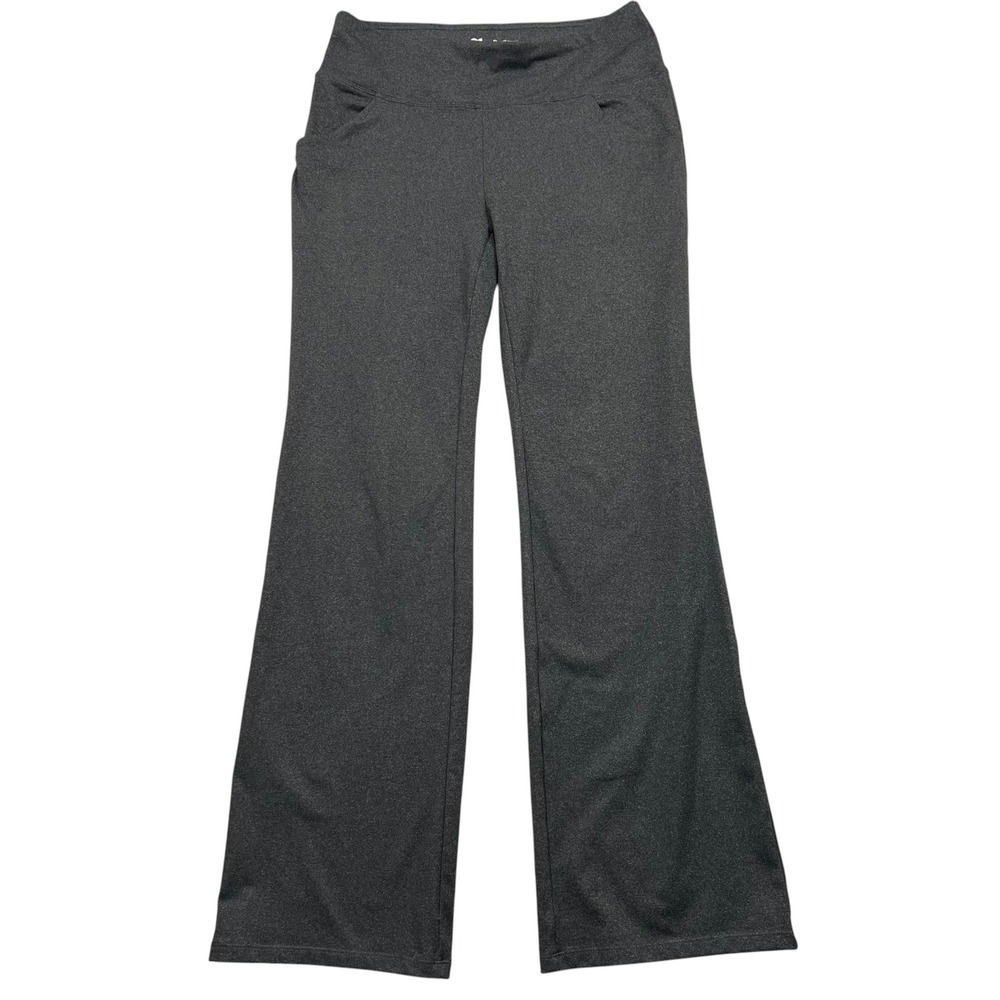 IUGA Yoga Pants Women L Gray Bootcut High Waist Pockets Athleisure Stretch
